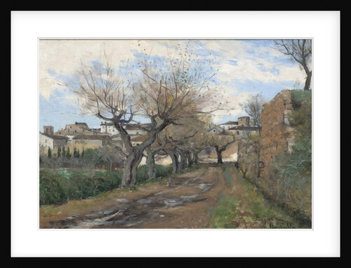 A Street in Frejus, 1878 by Knut Axel Lindman