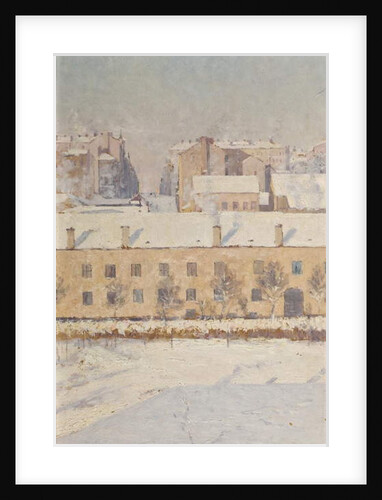 A Winter Scene. Motif from Southern Stockholm, 1886 by Knut Axel Lindman