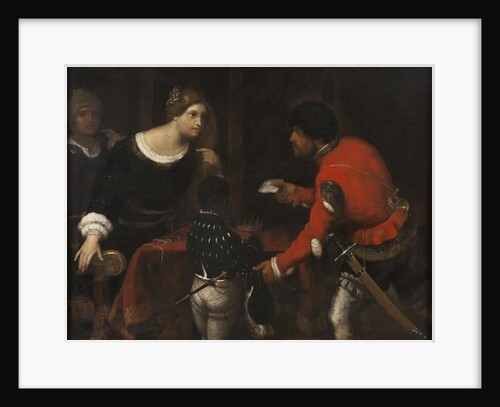 Caterina Cornaro, Queen of Cyprus, Receiving a Letter from the Council by Giuseppe (1600-60) Caletti