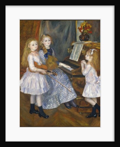 The Daughters of Catulle Mendes at the piano, 1888 by Pierre Auguste Renoir