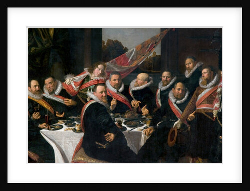 A Banquet of the Officers of the St. George Militia Company, 1616 by Frans Hals