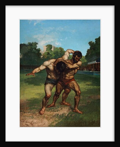 The Wrestlers, 1853 by Gustave Courbet