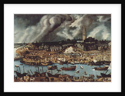 The Port of Seville, c.1590 by Alonso Sanchez Coello