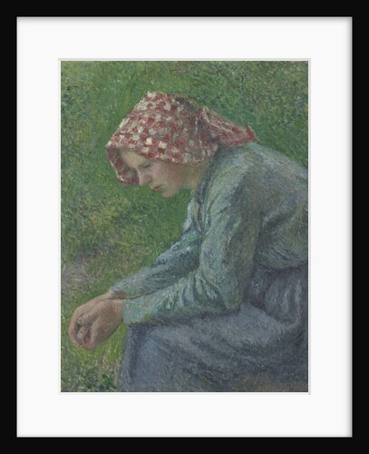A Seated Peasant Woman, 1885 by Camille Pissarro