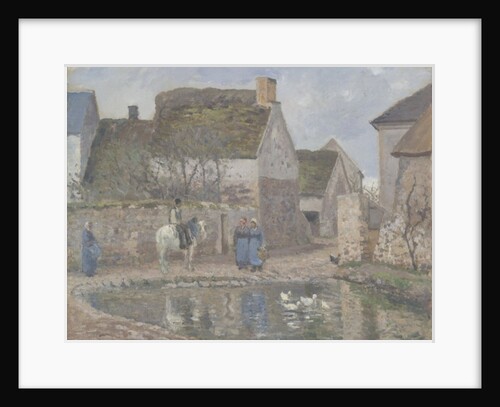 A Pond in Ennery, 1874 by Camille Pissarro