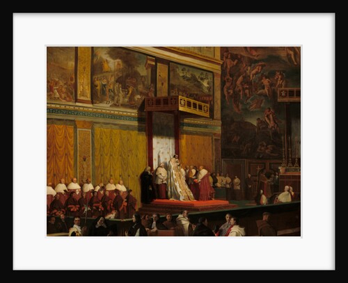 Pope Pius VII in the Sistine Chapel, 1814 by Jean Auguste Dominique Ingres