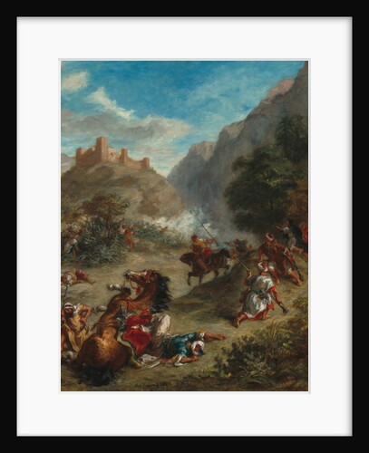 Arabs Skirmishing in the Mountains, 1863 by Ferdinand Victor Eugene Delacroix