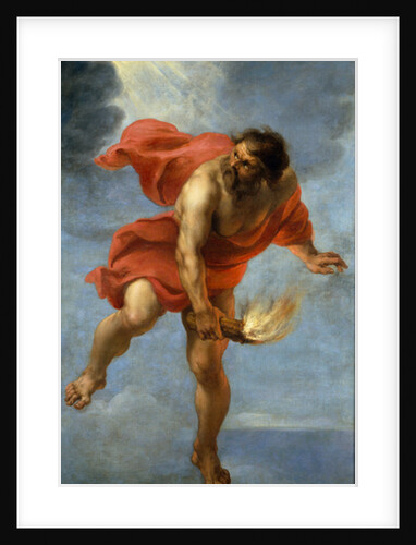 Prometheus carrying fire, 1637 by Jan Cossiers