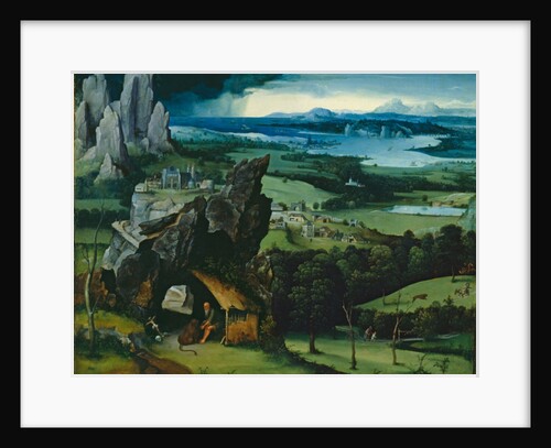 Landscape with St. Jerome, 1516-7 by Joachim Patenier or Patinir