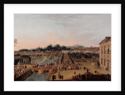 Ferdinand VI and Barbara of Braganza in the Gardens of Aranjuez, 1756 by Francesco Battaglioli