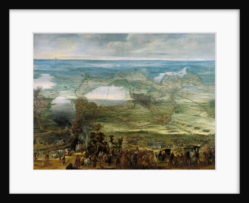 Isabel Clara Eugenia on the site of Breda by Peeter Snayers