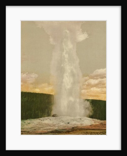 Old Faithful Geyser, Yellowstone National Park, c.1898 by American Photographer