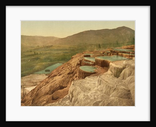 Pulpit Terraces from above, Yellowstone National Park, c.1898 by American Photographer