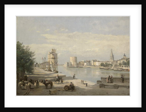 The Harbor of La Rochelle, 1851 by Jean Baptiste Camille Corot