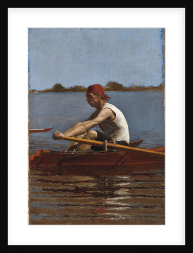 John Biglin in a Single Scull, 1874 by Thomas Cowperthwait Eakins
