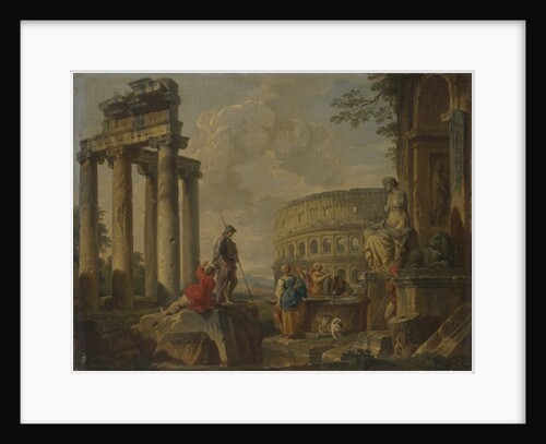 The Coliseum amongst Roman Ruins, c.1730 by Giovanni Paolo Pannini