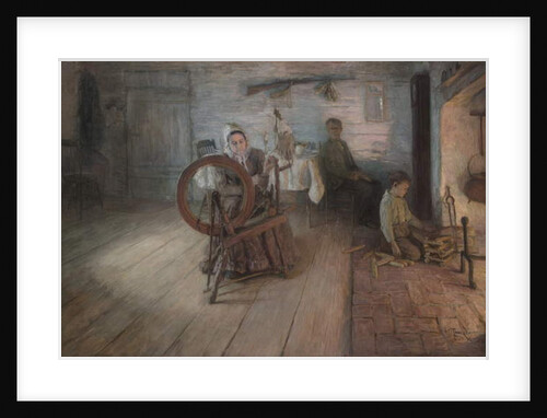 Spinning By Firelight–The Boyhood of George Washington Gray, 1894 by Henry Ossawa Tanner
