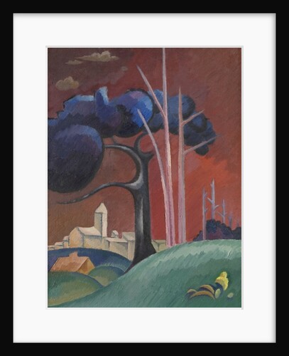 Landscape with Factory by Lake, II, by Viking Eggeling