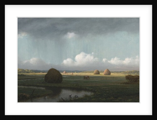 Sudden Shower, Newbury Marshes, 1865-75 by Martin Johnson Heade