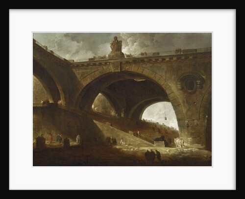 The Old Bridge, c.1760 by Hubert Robert