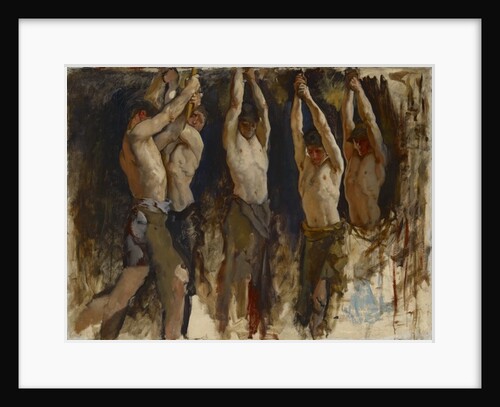 Men at an Anvil, study for The Spirit of Vulcan, c.1904-8 by Edwin Austin Abbey
