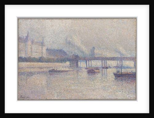 The Banks of the Seine River in Paris, 1893 by Maximilien Luce