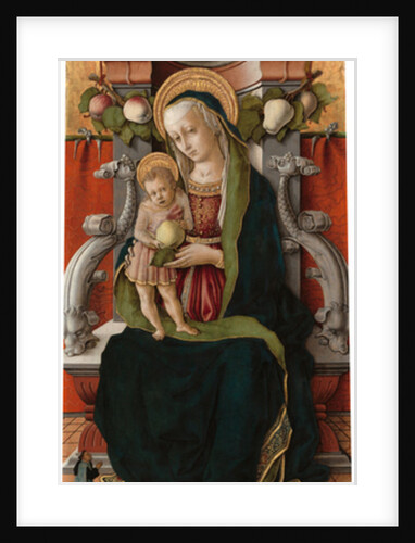 Madonna and Child Enthroned with Donor, 1470 by Carlo Crivelli