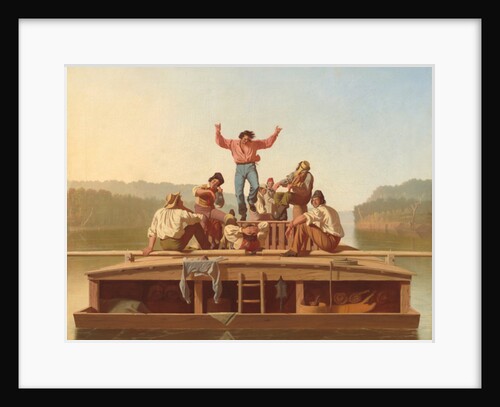 The Jolly Flatboatmen, 1846 by George Caleb Bingham