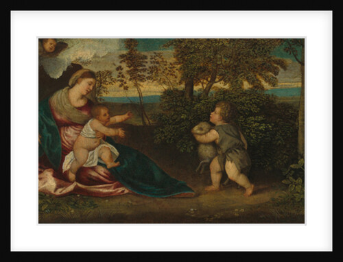 Madonna and Child and the Infant Saint John in a Landscape, 1540-50 by Polidoro Lanzani