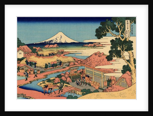 The Tea plantation of Katakura in the Suruga Province, c.1830 by Katsushika Hokusai