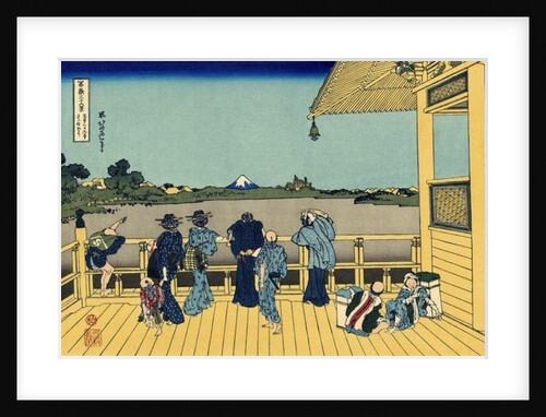 Sazai hall - 500 Rakan temples, c.1830 by Katsushika Hokusai