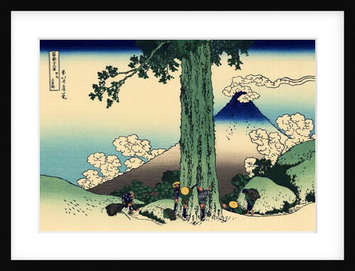 Mishima pass in Kai province, c.1830 by Katsushika Hokusai