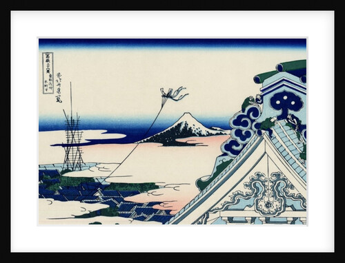 Asakusa Honganji temple in the Eastern capital, c.1830 by Katsushika Hokusai
