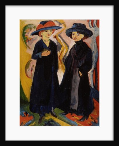 Two Women, c.1910s by Ernst Ludwig Kirchner