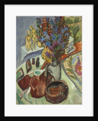 Still Life with Jug and African Bowl, 1912 by Ernst Ludwig Kirchner