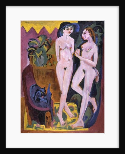 Two Nudes in a Room, 1914 by Ernst Ludwig Kirchner