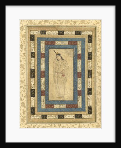 A Standing Lady, Isfahan, c.1620-25 by Persian School