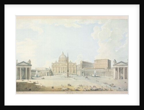 St. Peter's, the Basilica and the Piazza by Francesco Panini