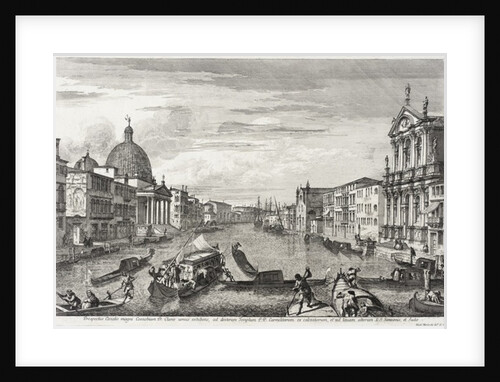 The Grand Canal Between San Simone Piccolo and Santa Chiara, c.1740-41 by Michele Marieschi