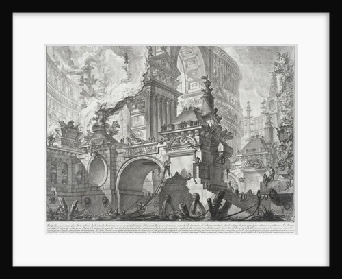 Part of a spacious and magnificent Harbor for the use of the ancient Romans opening onto a large market square, 1761-80 by Giovanni Battista Piranesi