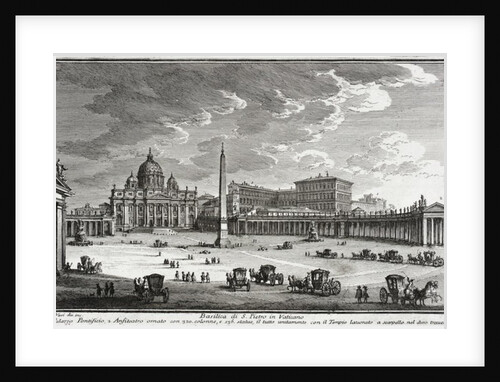 Basilica of Saint Peter's, Vatican, c.1753 by Giuseppe Vasi