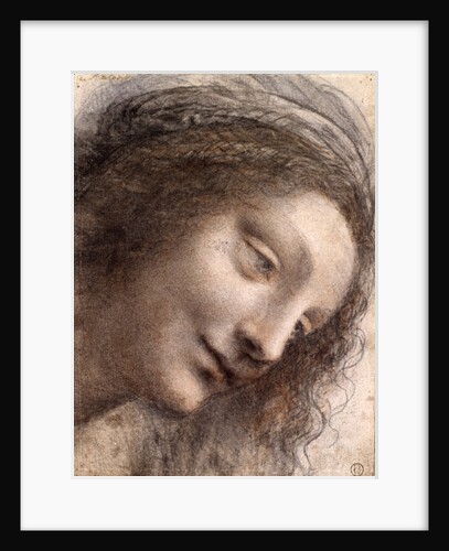 Head of Virgin, 1508-1512 by Leonardo da Vinci