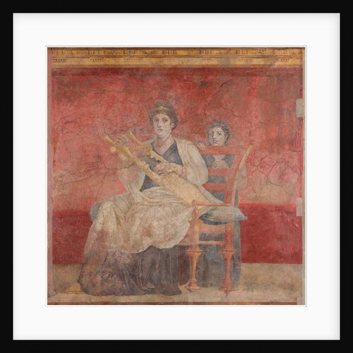 Seated woman playing a kithara, c.50–40 B.C. by Roman Republican Period