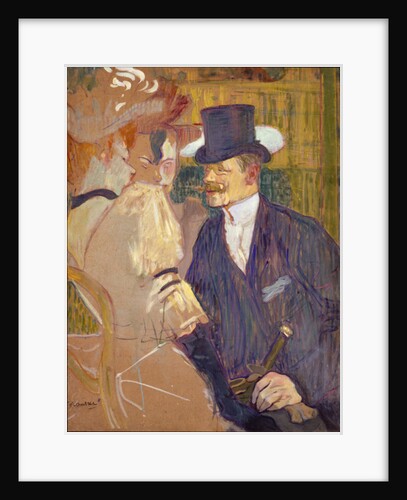 The Englishman at the Moulin Rouge, 1892 by Henri de Toulouse-Lautrec