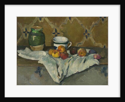 Still Life with Jar, Cup, and Apples, c.1877 by Paul Cezanne