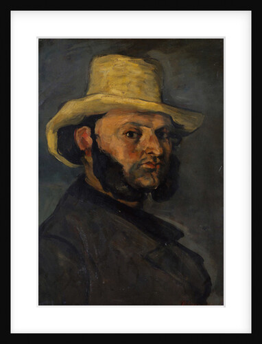 Gustave Boyer in a Straw Hat, 1870-71 by Paul Cezanne