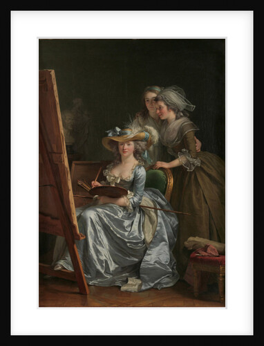Self-Portrait with Two Pupils, Marie Gabrielle Capet and Marie Marguerite Carreaux de Rosemond, 1785 by Adelaide Labille-Guiard