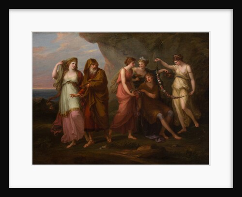 Telemachus and the Nymphs of Calypso, 1782 by Angelica Kauffman