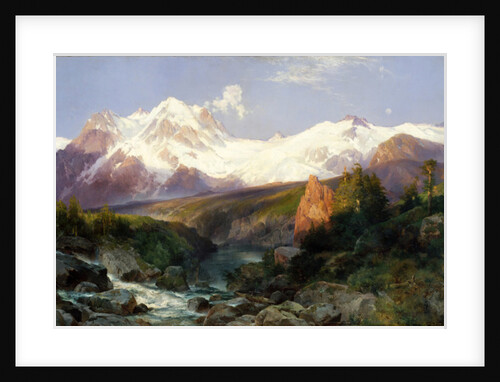 The Teton Range, 1897 by Thomas Moran