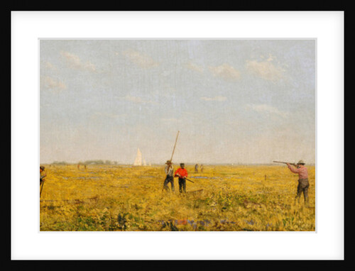 Pushing for Rail, 1874 by Thomas Cowperthwait Eakins